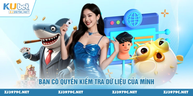 Bạn có quyền kiểm tra dữ liệu của mình